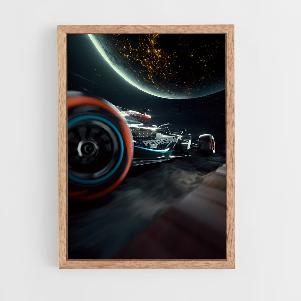 Poster Voyage Stellaire W12 – affiche Voitures de Formule 1 (vue 4)